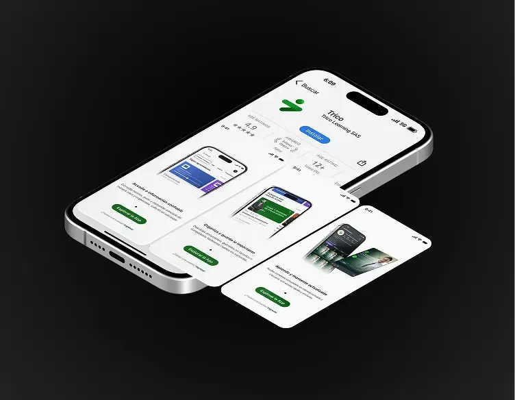 The Trico app on phones